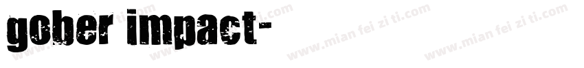 gober impact字体转换
